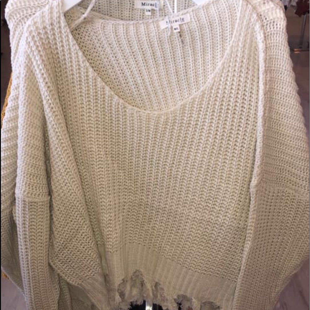 White sweater